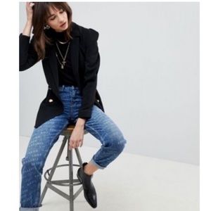 ASOS printed mom jeans